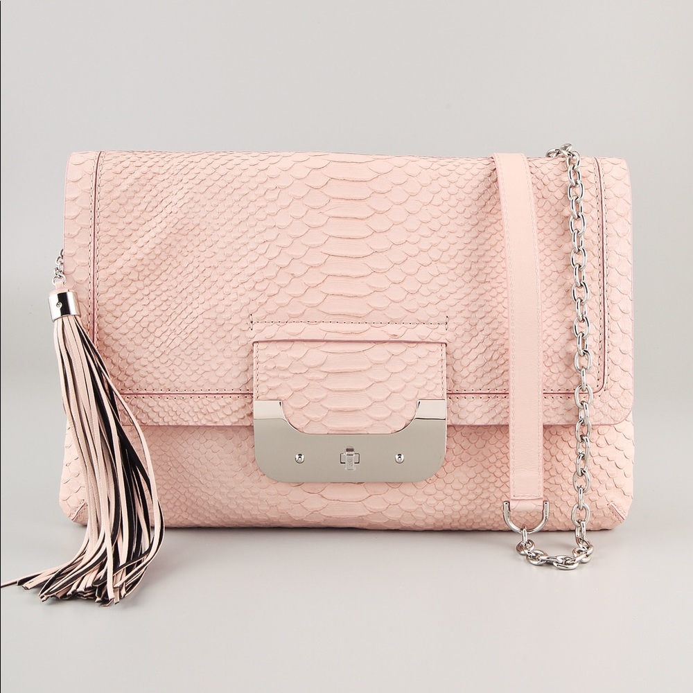 Diane Von Furstenberg Oversized Python Clutch - image 1